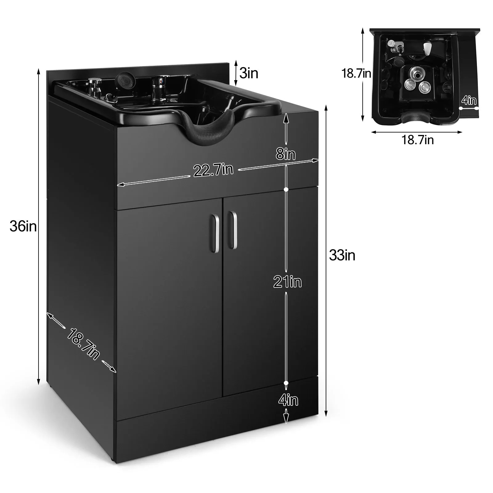 #1009 Shampoo Backwash Sink Station   #1010 Shampoo Chair