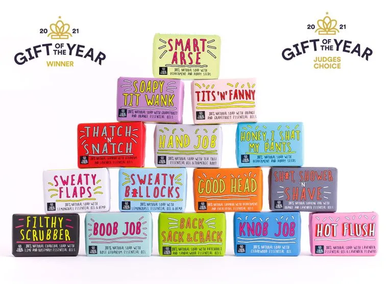 Back, Sack & Crack Soap Bar - Funny Rude Gift Aromatherapy Vegan Award Winning