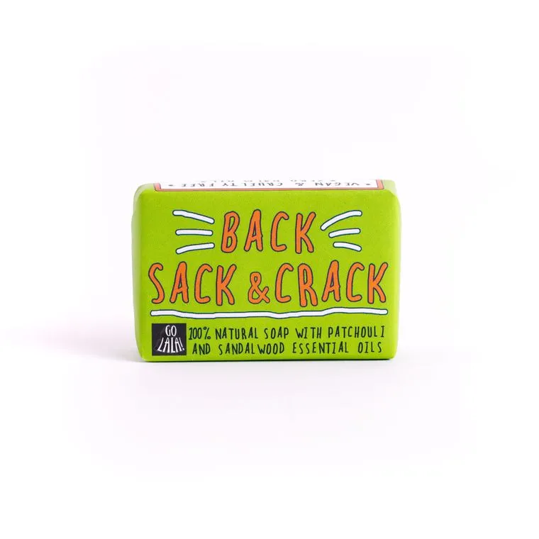 Back, Sack & Crack Soap Bar - Funny Rude Gift Aromatherapy Vegan Award Winning