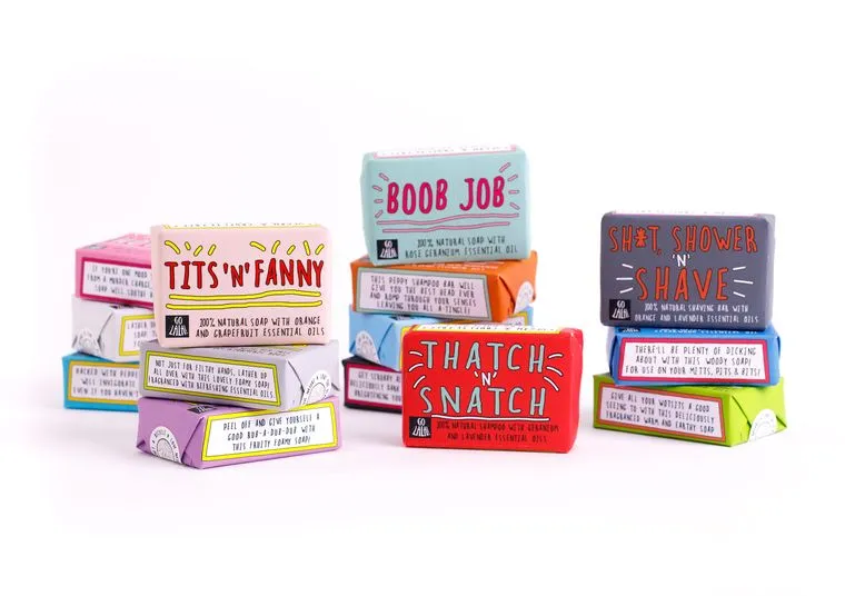 Back, Sack & Crack Soap Bar - Funny Rude Gift Aromatherapy Vegan Award Winning