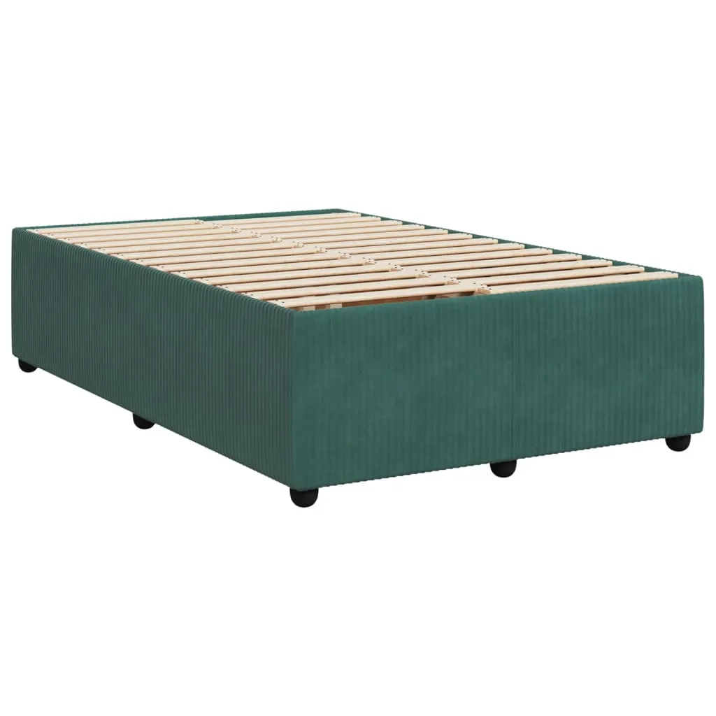 Bed Frame Dark Green 120x200 cm Velvet